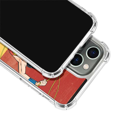 DC Comics Wonder Woman Ready to Fight iPhone 14 Pro Clear Case
